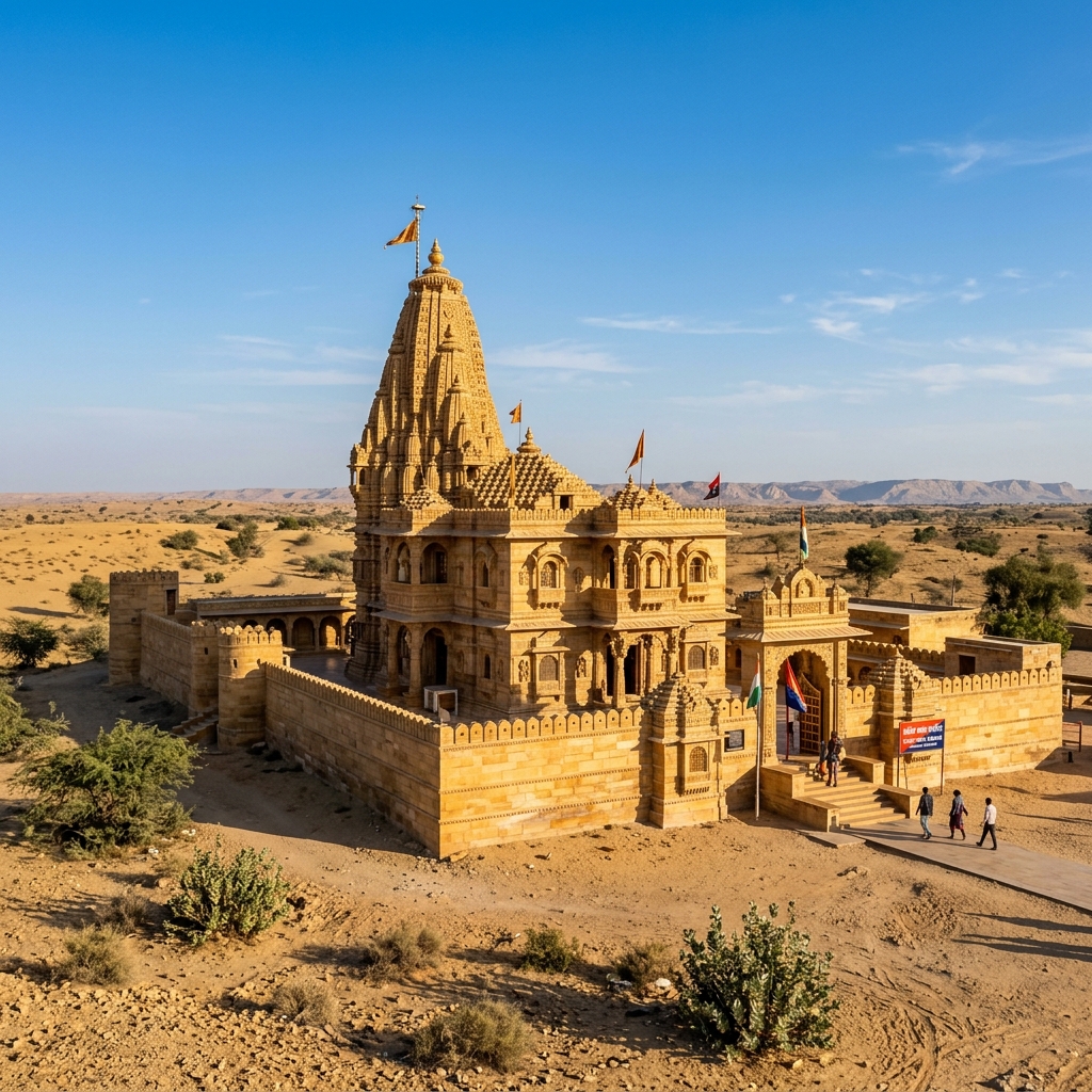 Tanot Mata Temple exterior near India-Pakistan border